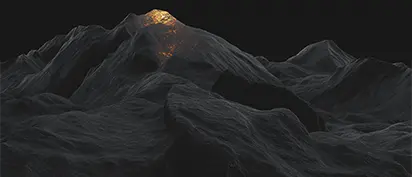 Montaña estilizada de fondo